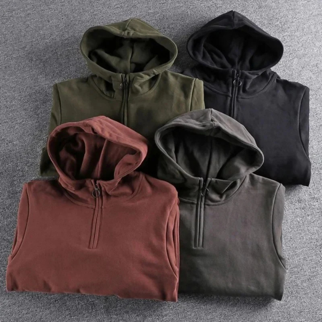 Jack | Men's Casual Warm Winter Hoodie | Half Zip