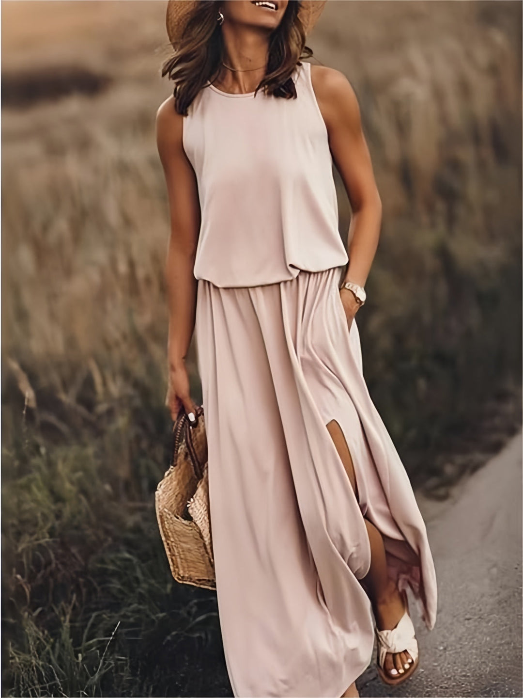 Solid Color Maxi Dresses for Women