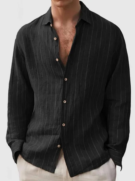 Ethan | Long sleeve henley t-shirt