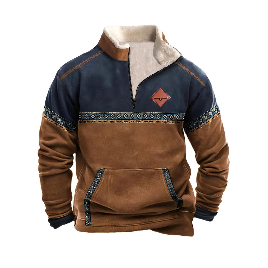 Brian | Men's Patterned Fleece Sweater