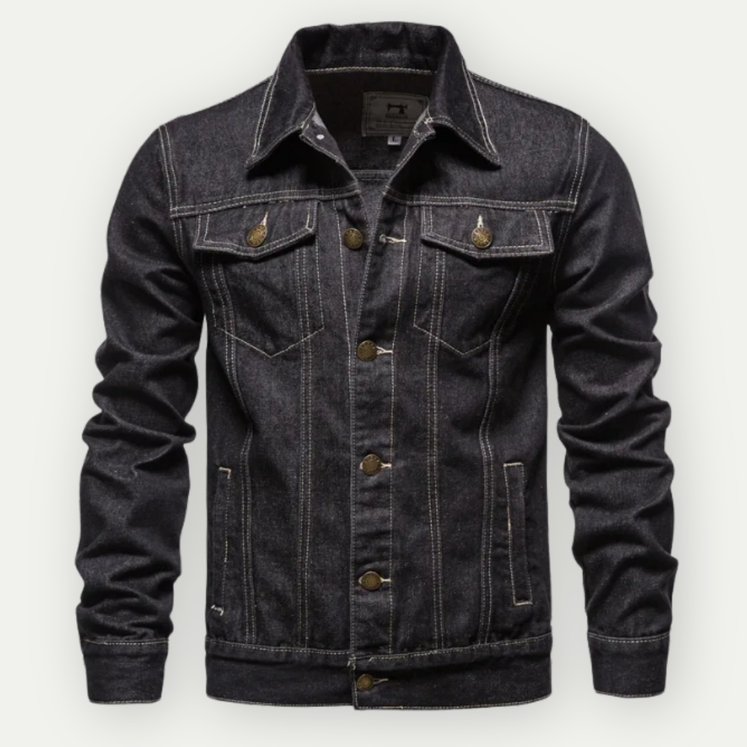 Vintage Style Denim Trucker Jacket