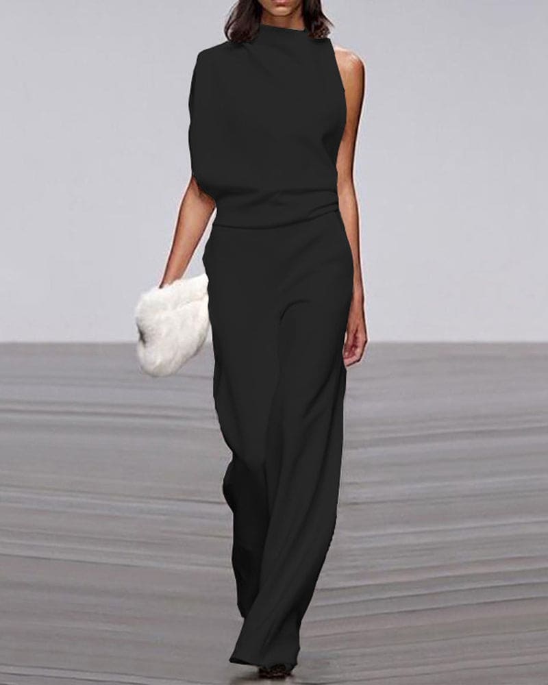 Elegant High-Neck Jumpsuit for Women