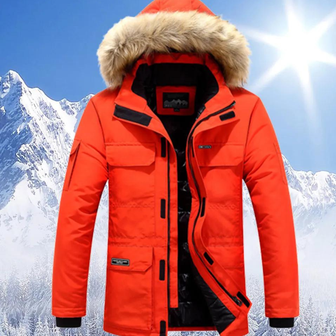 Edward | Hooded warm winter jacket for men