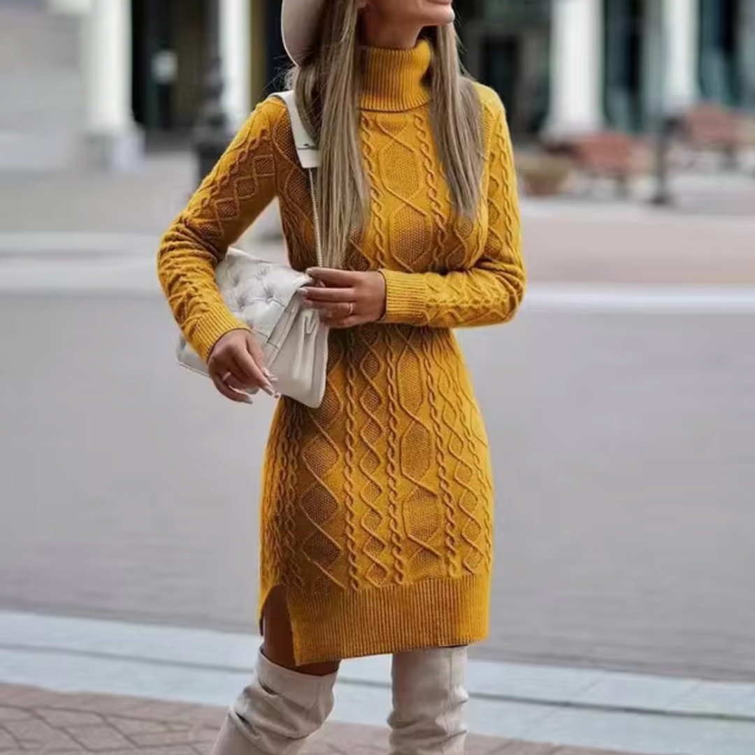 Nora | Winter-Ready Women's Long Sleeve Knit Dress