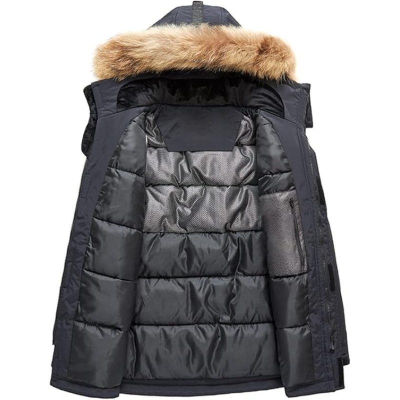 Edward | Hooded warm winter jacket for men