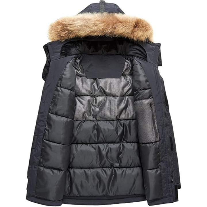 Edward | Hooded warm winter jacket for men