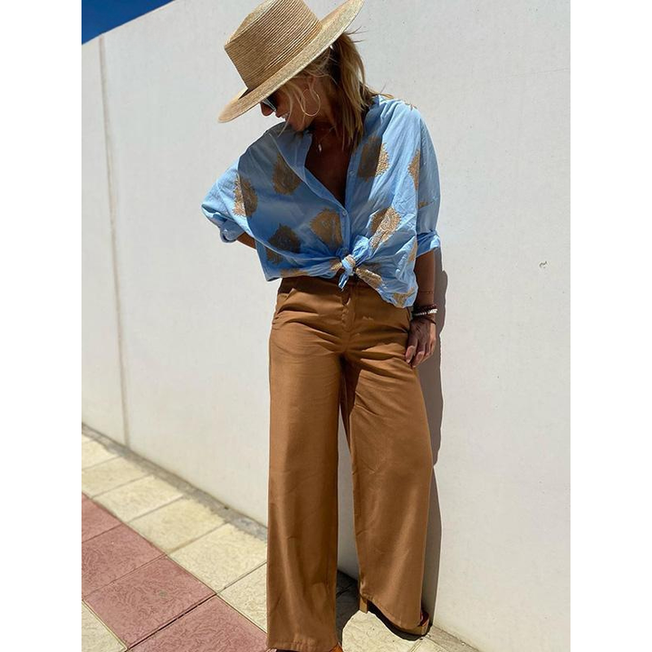 Yvette | Breezy Elegance Blouse for Bright Days