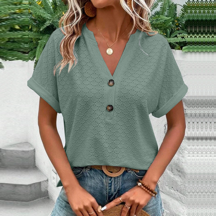 Michelle | Chic Buttoned Blouse for Modern Women