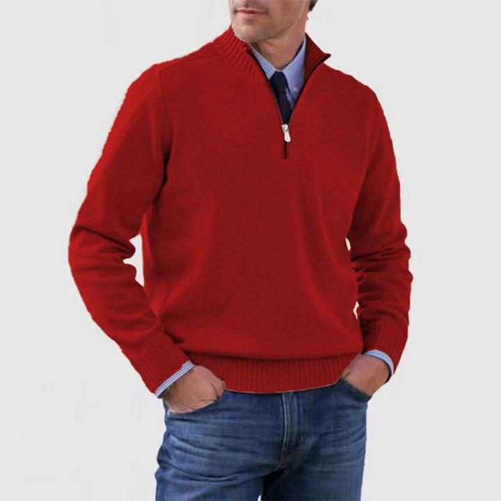 Samuel | Half-zip sweater for men