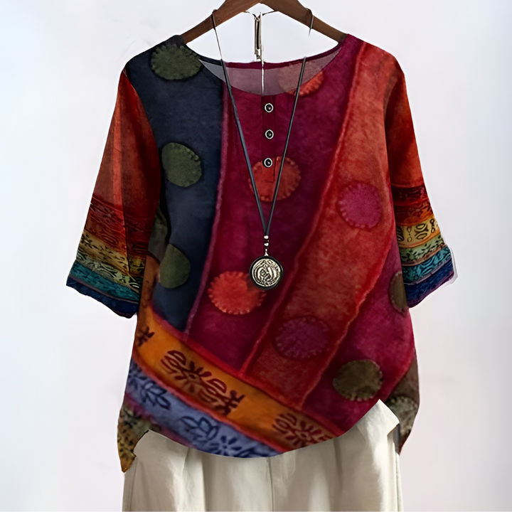 Janice | Chic Free-Spirit Bohemian Top