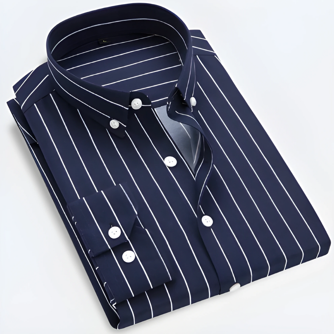 Men's Long Sleeve Striped Shirt