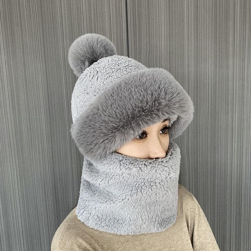 Cozy Women's Winter Beanie with Scarf