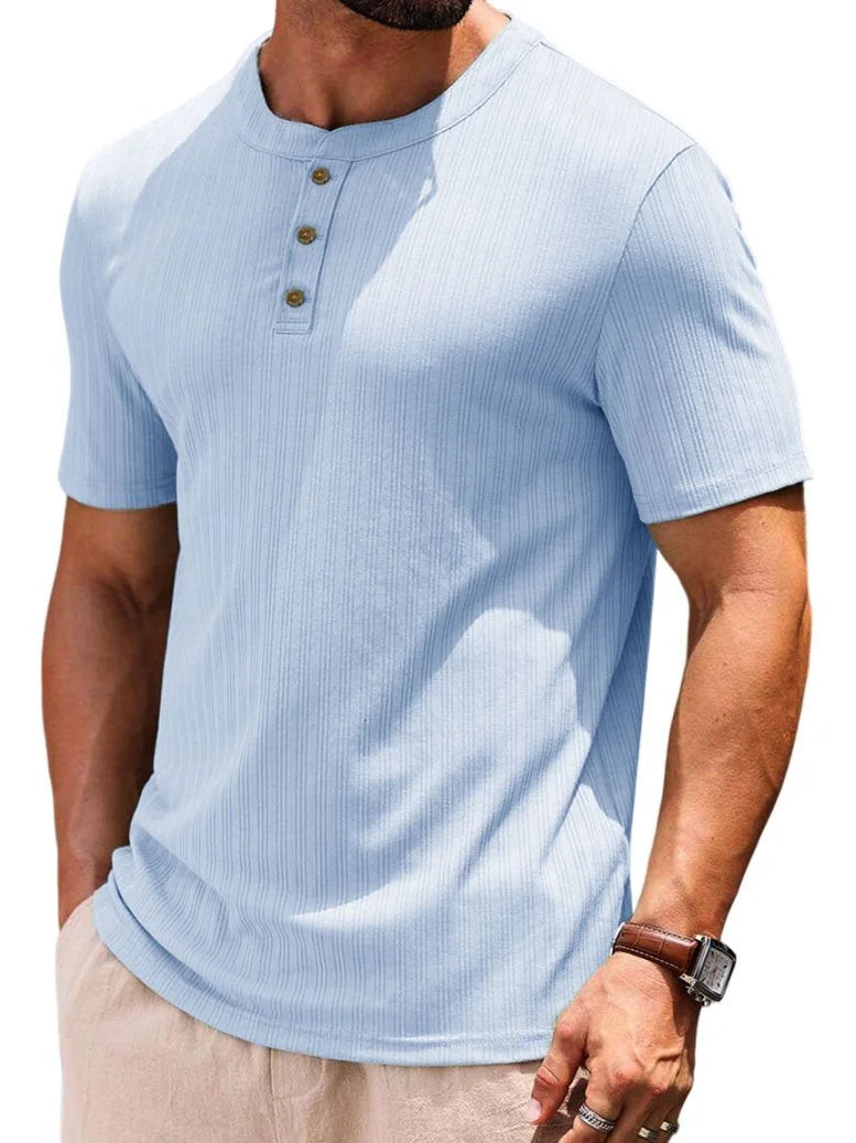 Button Up Casual T Shirt Style for Men