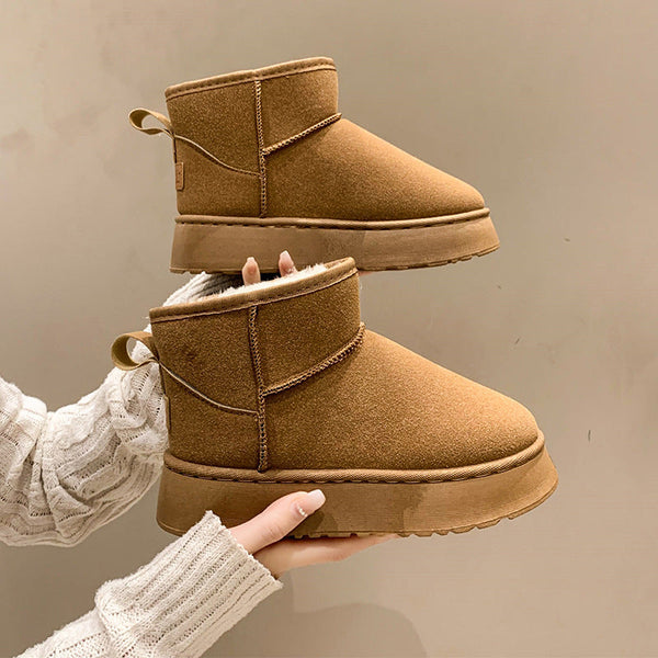 Ella | Winter Leather Outdoor Snow Boots