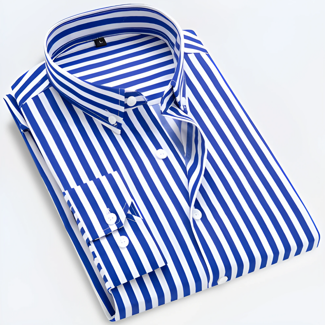 Men's Long Sleeve Striped Shirt