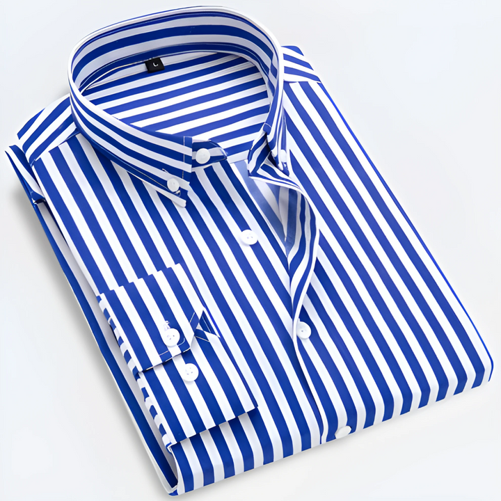 Men's Long Sleeve Striped Shirt