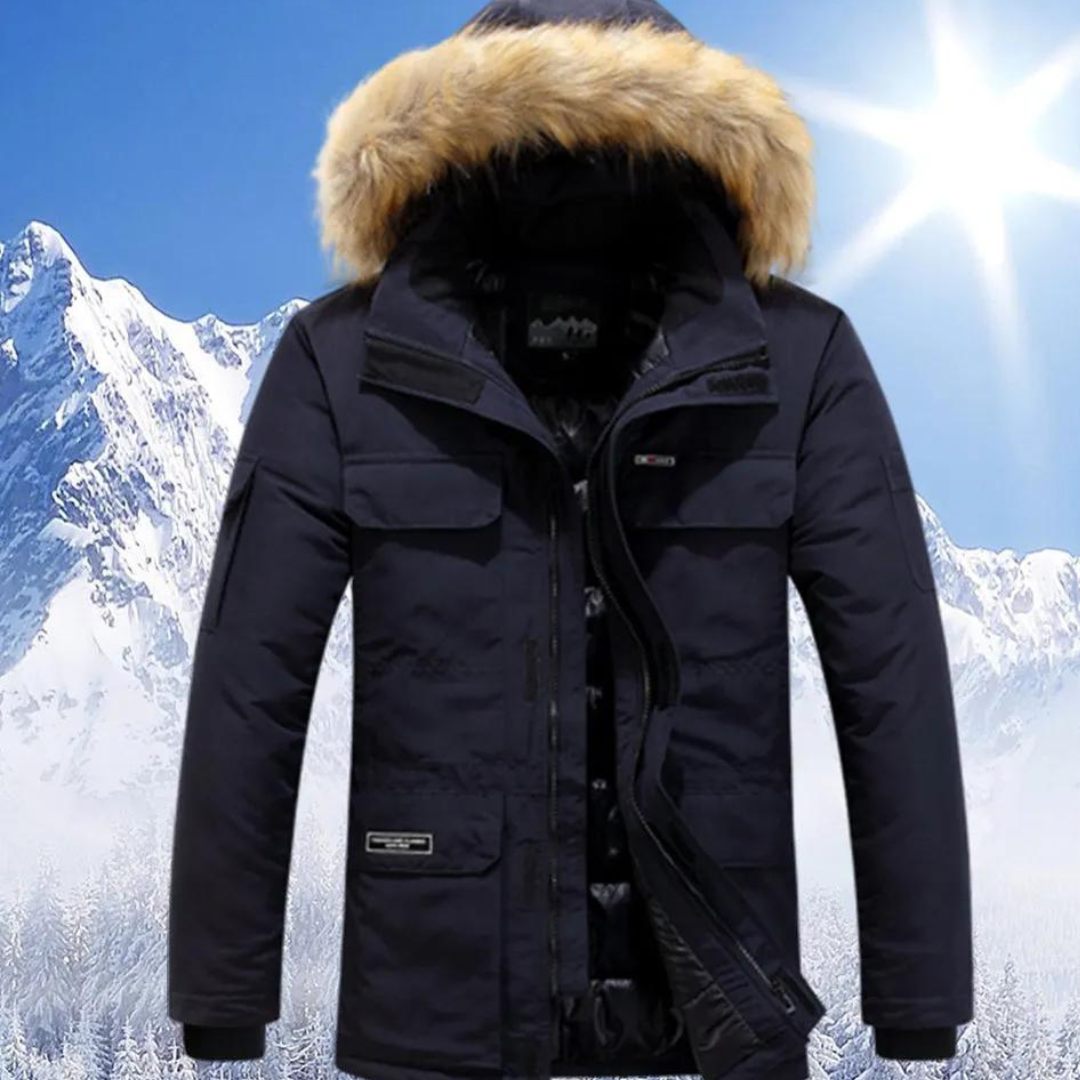 Edward | Hooded warm winter jacket for men