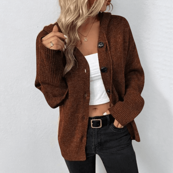 Nora | Women's Cozy Knit Cardigan with Buttons