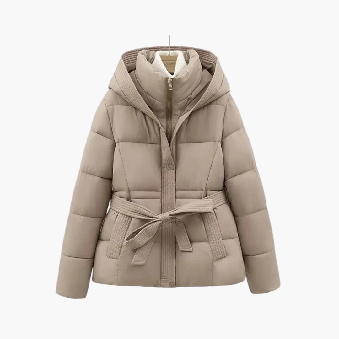 Nora | Elegant Women's Belted Winter Parka Coat