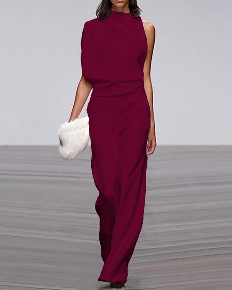 Elegant High-Neck Jumpsuit for Women