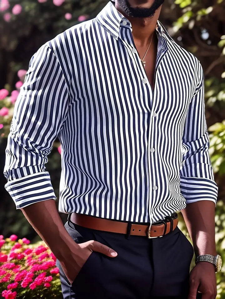 Noah – Striped Cotton Shirt