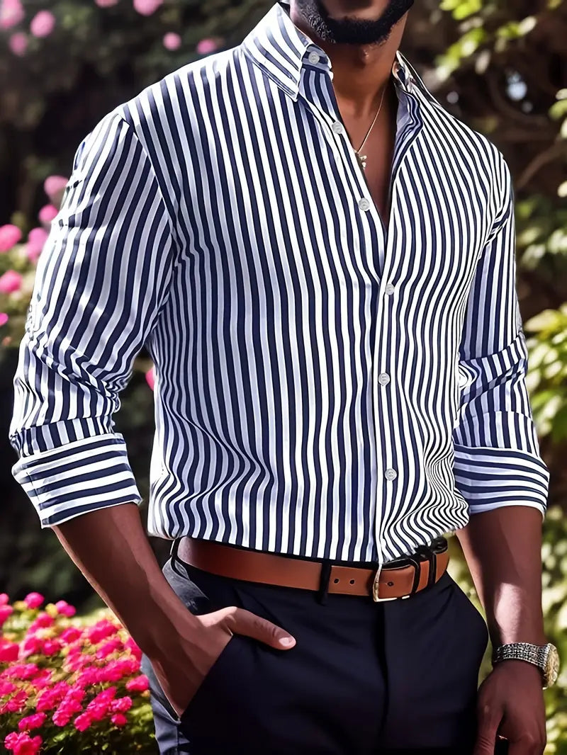 Noah – Striped Cotton Shirt