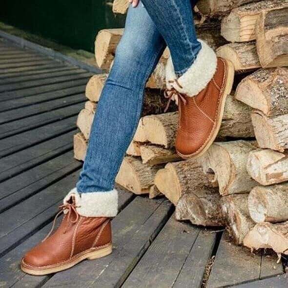 Kate | Winter-Ready Fleece Boots with Wool Lining