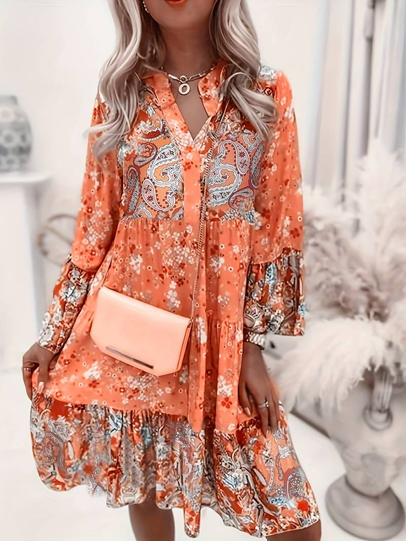 Gabriella | Chic Floral Boho Maxi Dress