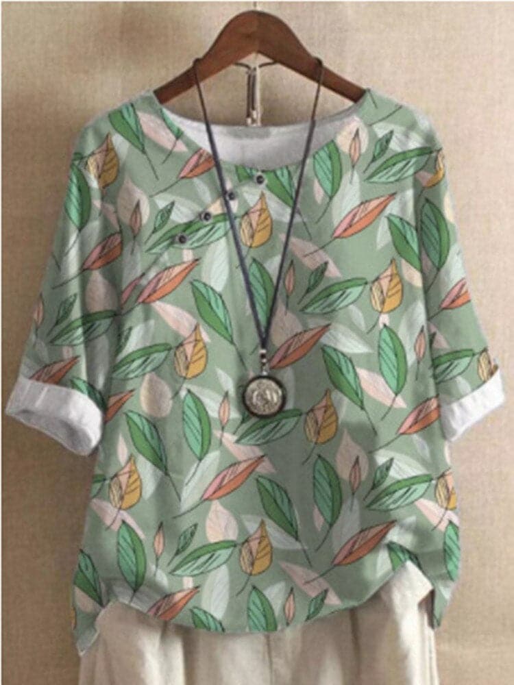 Claire | Chic Floral Patterned Casual Top