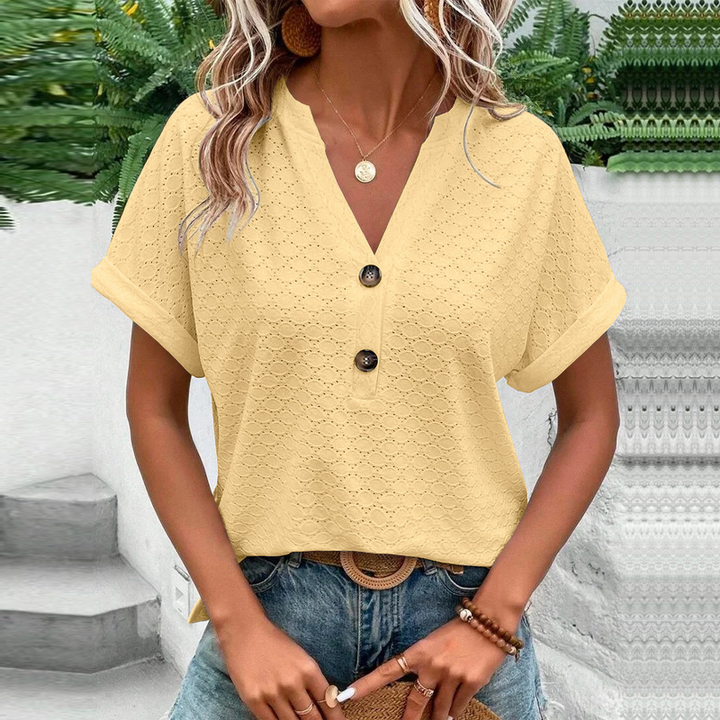 Michelle | Chic Buttoned Blouse for Modern Women