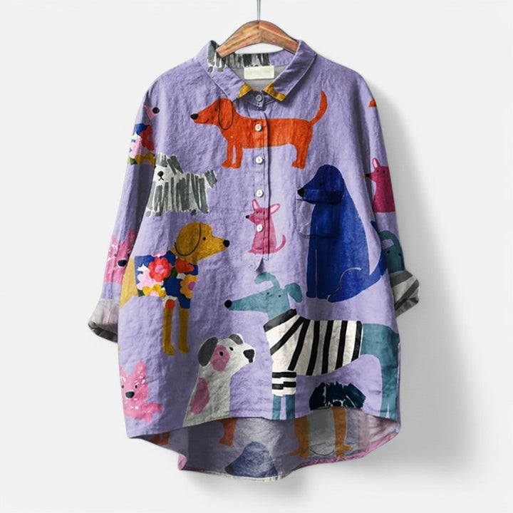 Chic and Artistic Women's Blouse