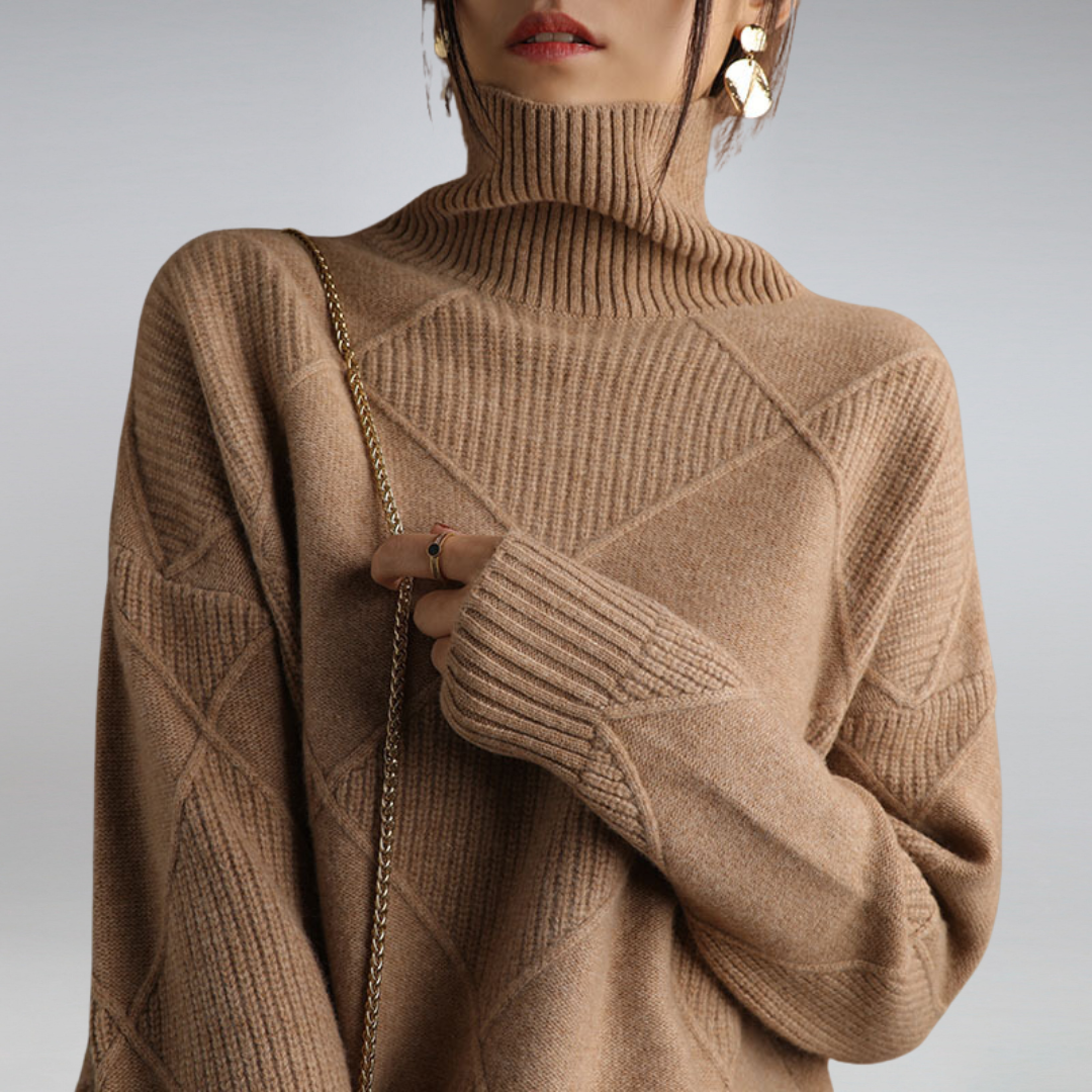 Hope | Winter-Ready Women's Cashmere Turtleneck Sweater