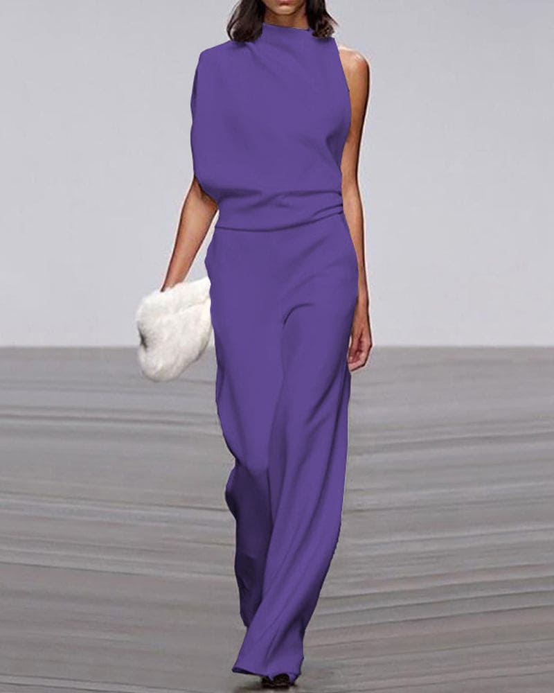 Elegant High-Neck Jumpsuit for Women