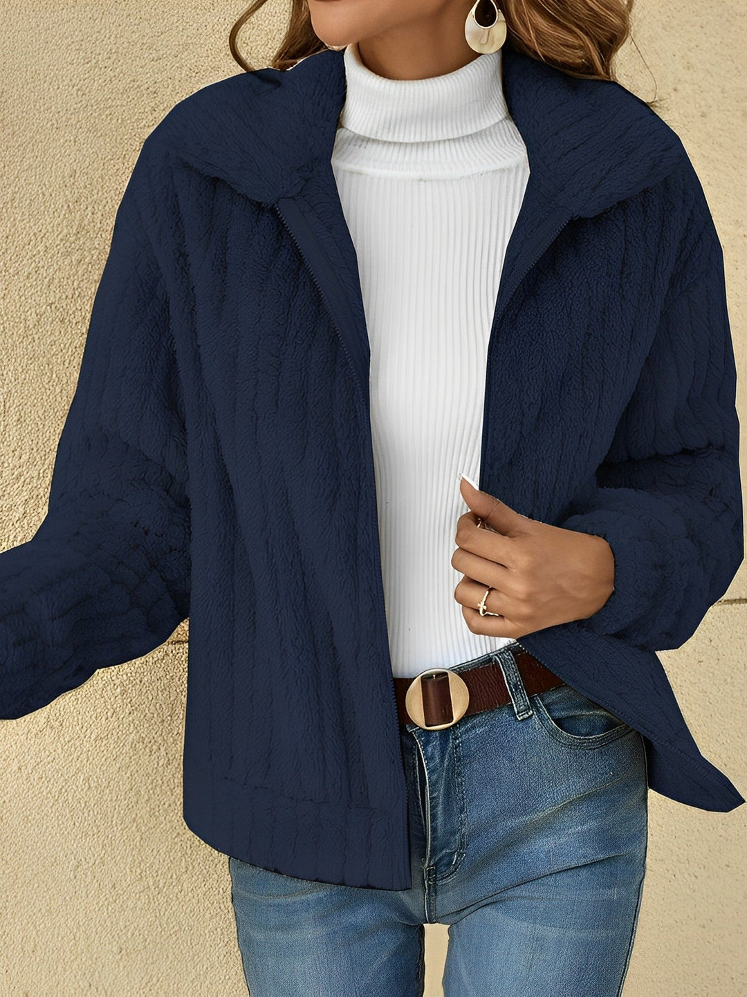Sophie | Elegant Teddy Jacket for Warm Days