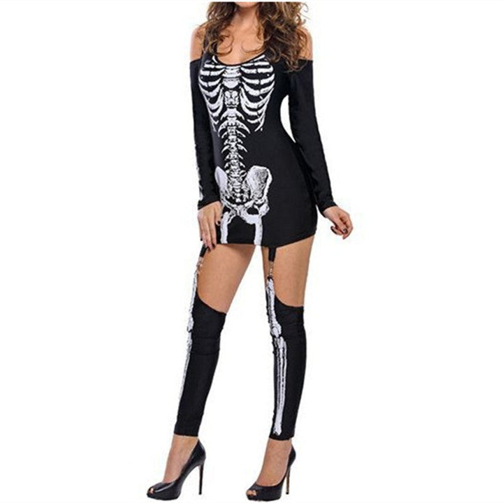 Skeleton Print Halloween Costume