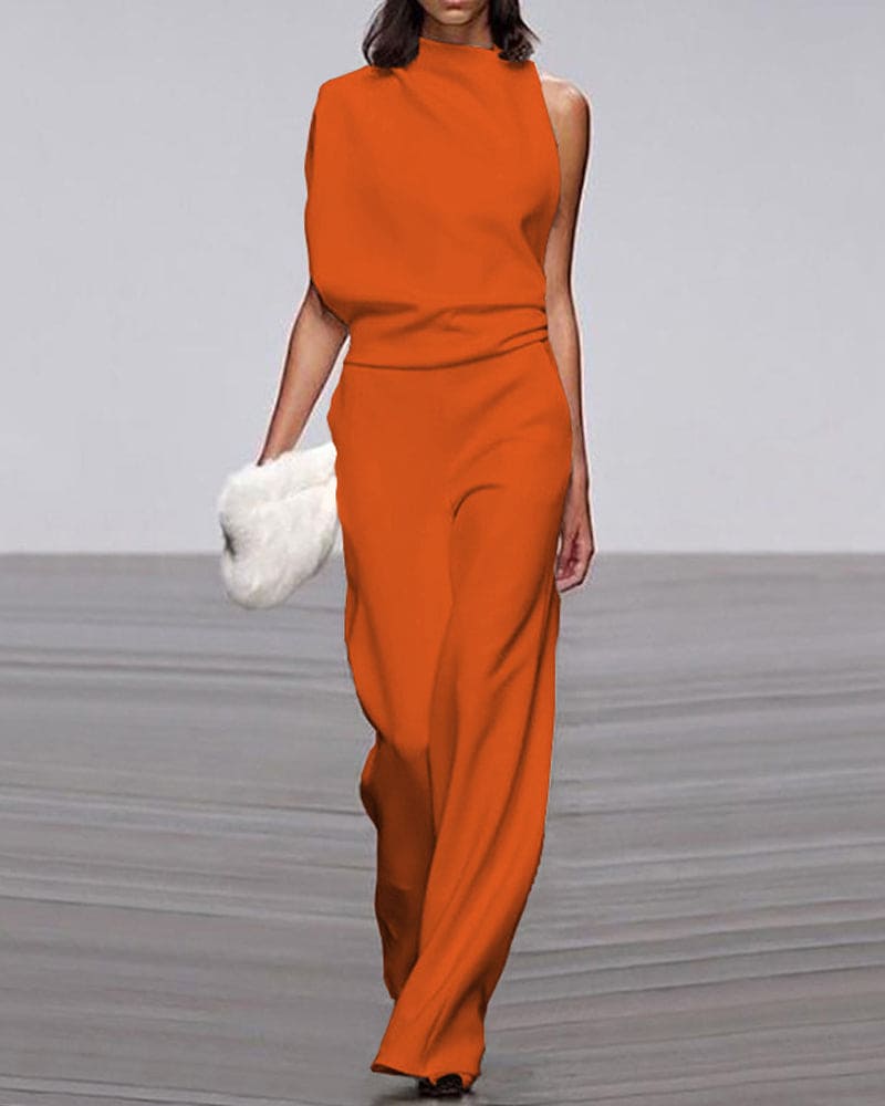 Elegant High-Neck Jumpsuit for Women