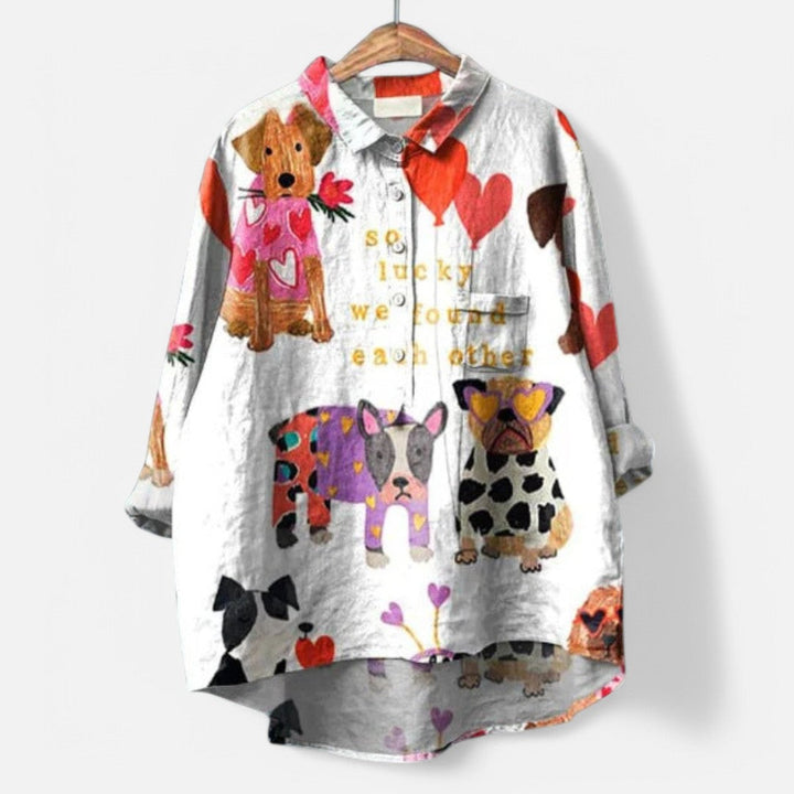 Chic and Artistic Women's Blouse