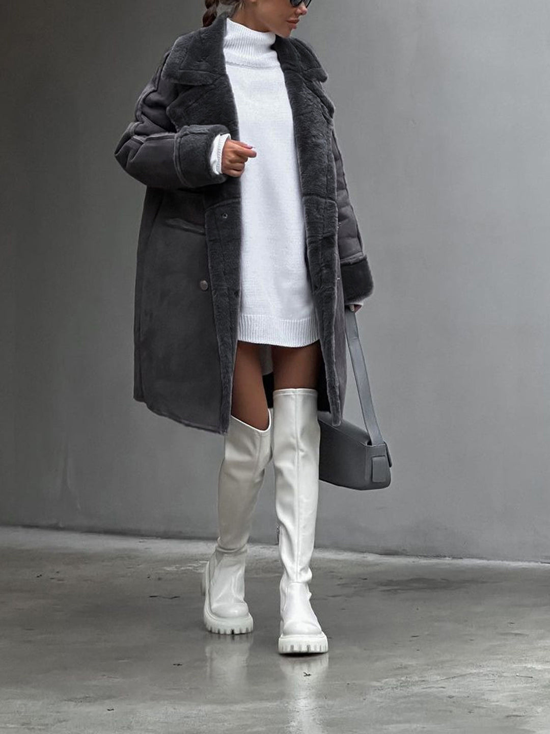 Jane | Cozy Winter Teddy Jacket for Plus Sizes