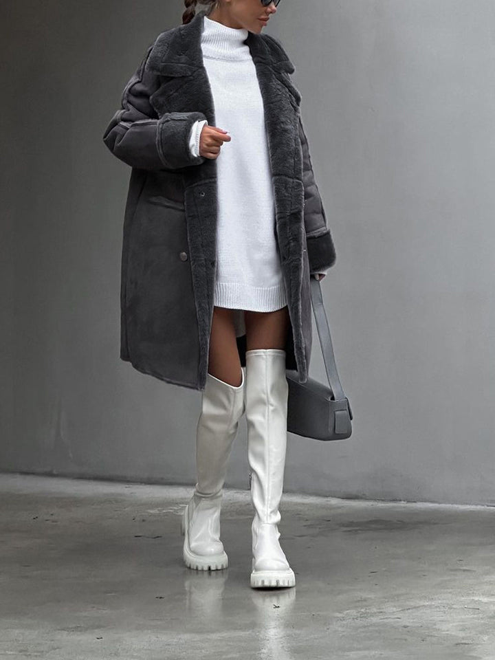 Jane | Cozy Winter Teddy Jacket for Plus Sizes