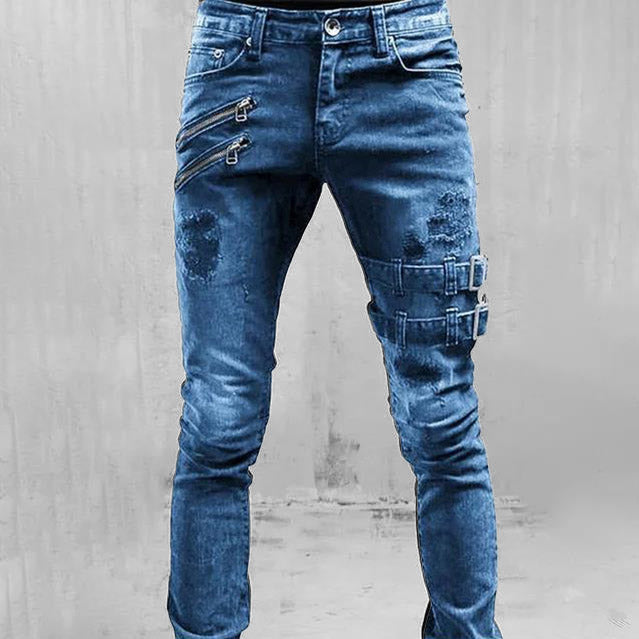 Henry | Gothic buckle jeans for men