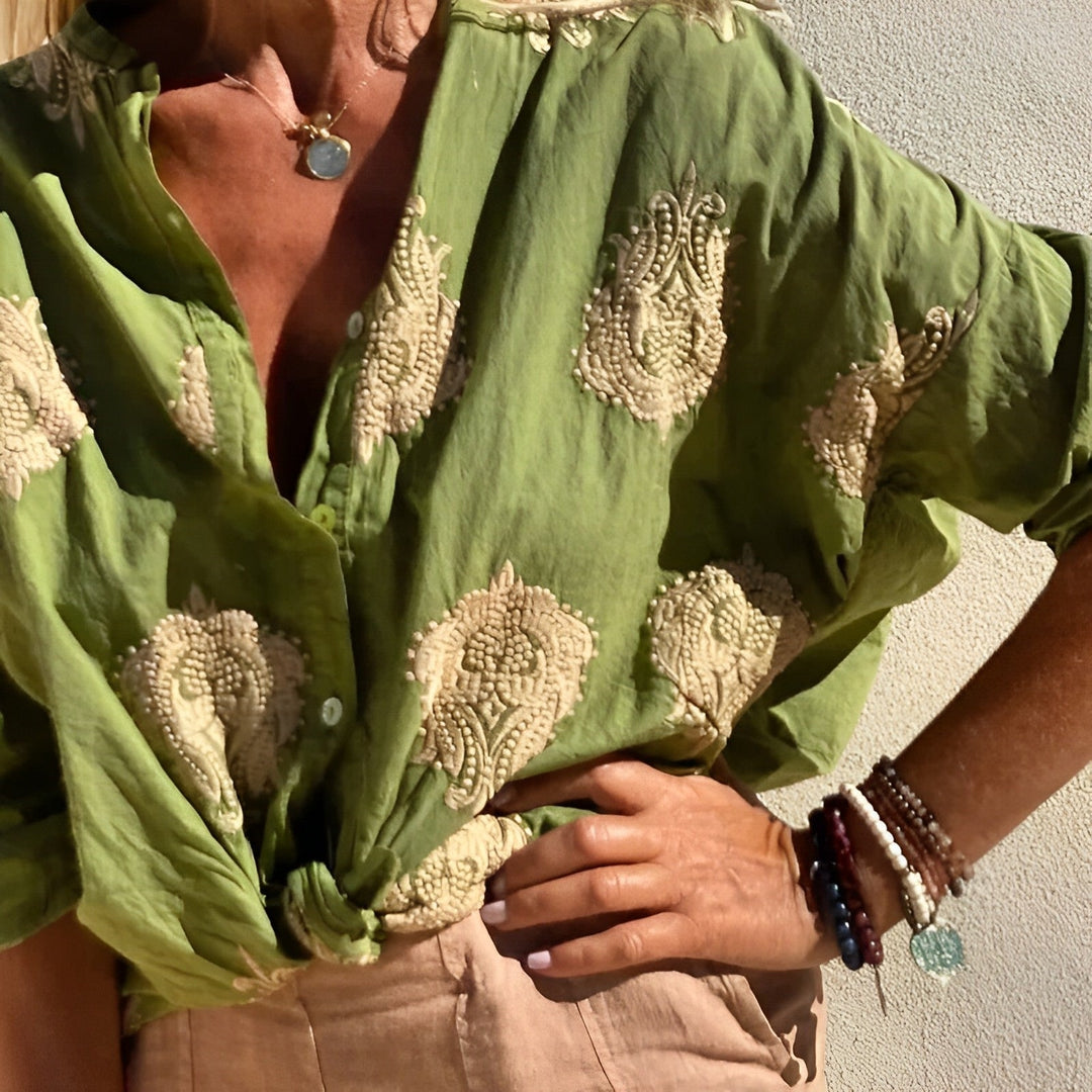 Paige | Chic Tailored Button-Up for Women