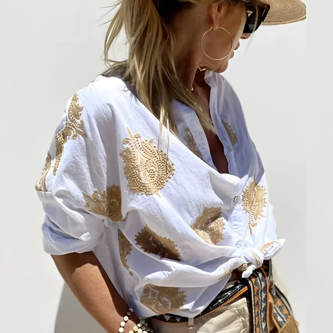 Paige | Chic Tailored Button-Up for Women