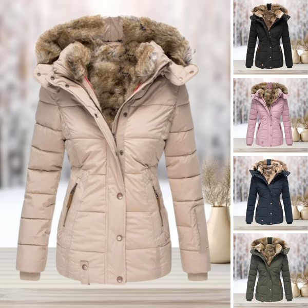 Gia | Faux Fur Winter Jacket with Hood