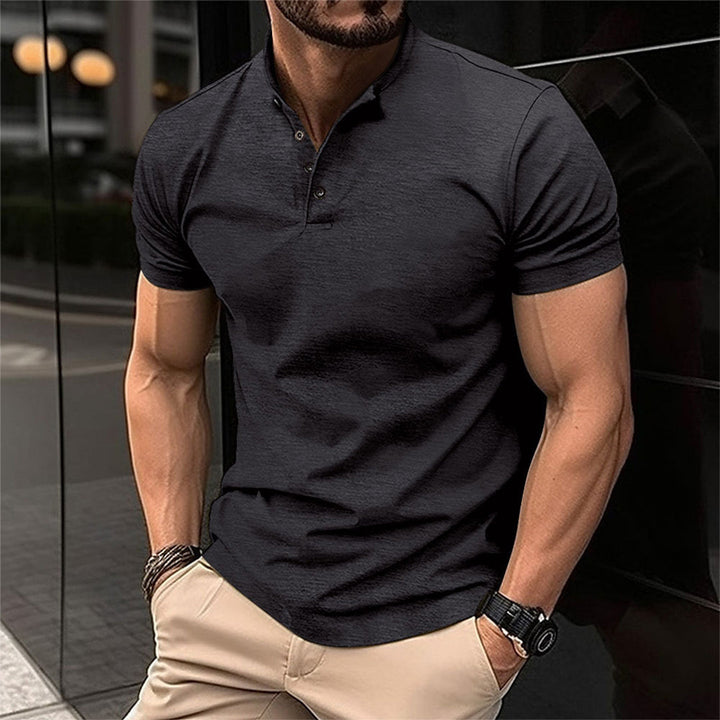 Musclefit Polo with Button Closure