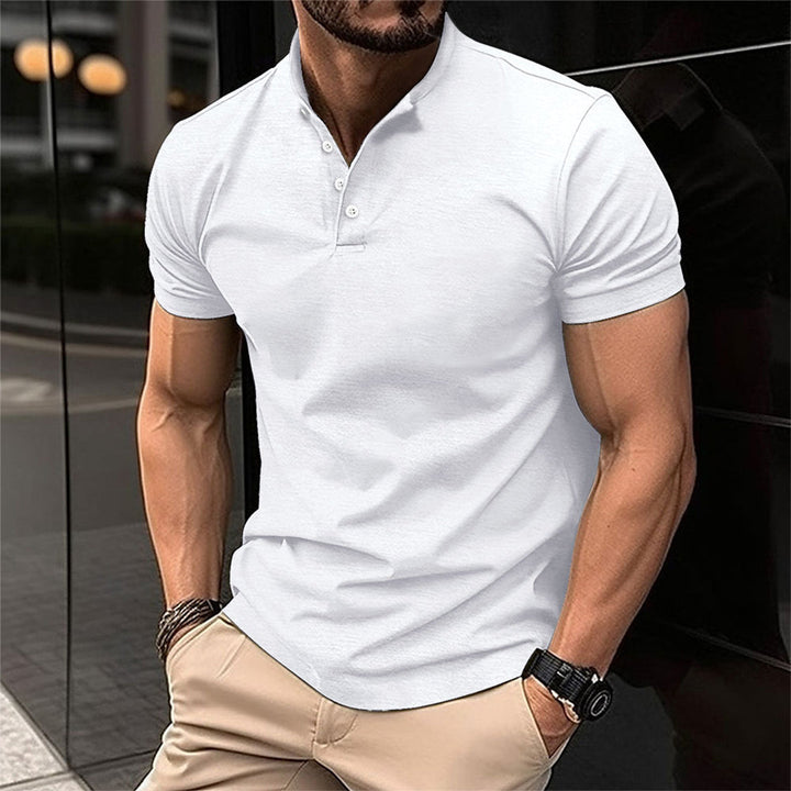 Musclefit Polo with Button Closure
