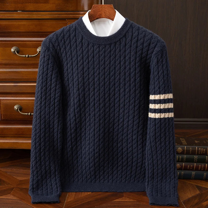 Andrew | Men's Striped Detail Sweater