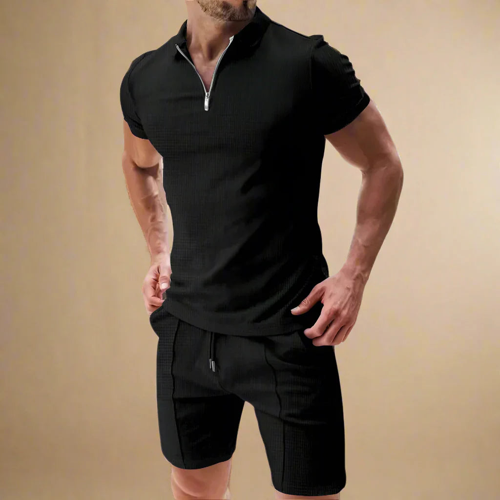 Theodore | Two Piece Summer Set for Men with Polo and Shorts