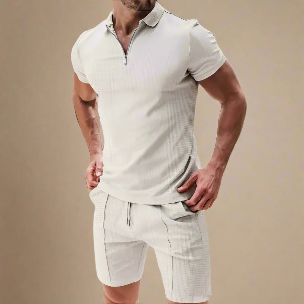 Theodore | Two Piece Summer Set for Men with Polo and Shorts