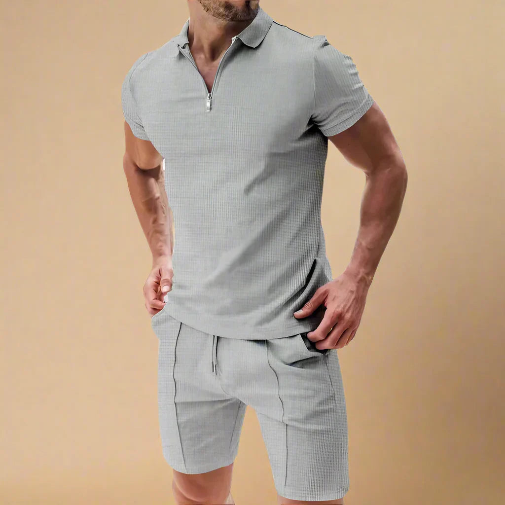 Theodore | Two Piece Summer Set for Men with Polo and Shorts