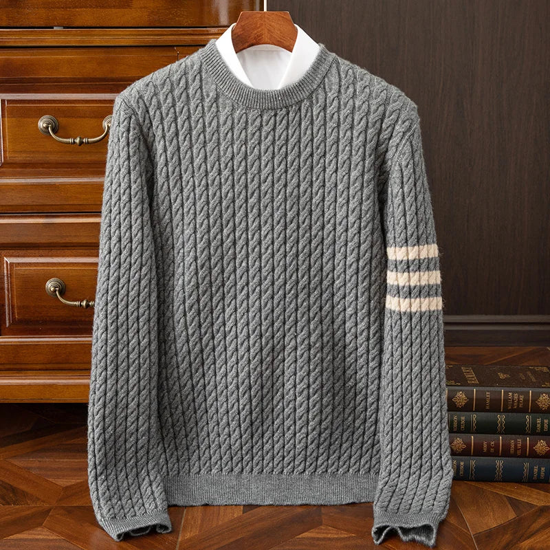 Andrew | Men's Striped Detail Sweater